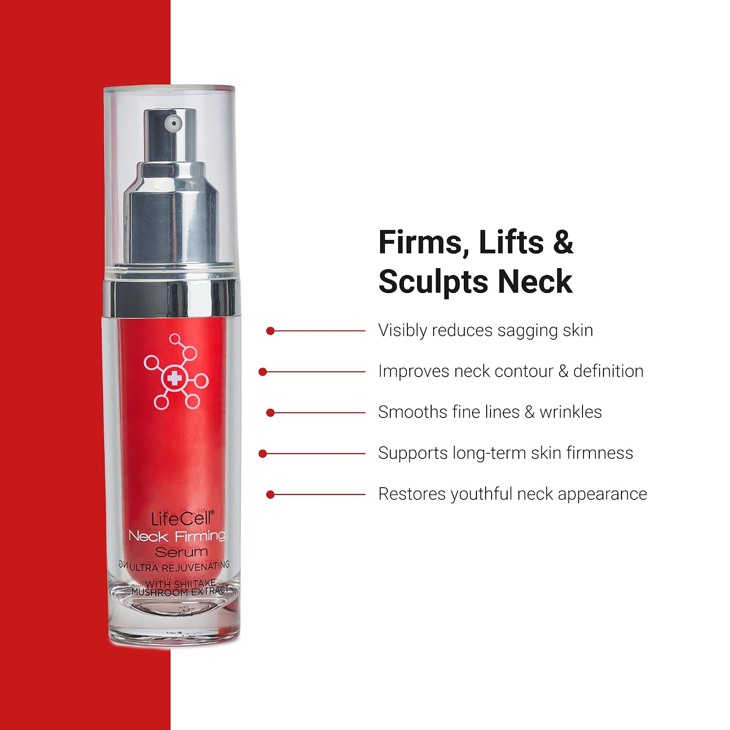 LifeCell Neck Firming Serum – Firms, Lifts & Reduces Sagging Skin, 1.5oz | LifeCell Neck Firming Serum – Firms, Lifts & Reduces Sagging Skin