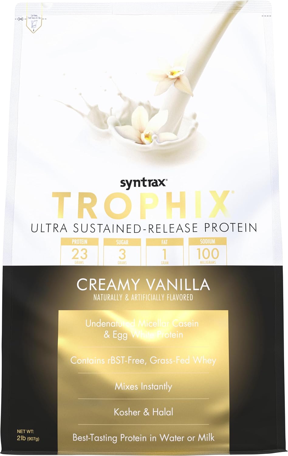 Syntrax Nutrition Trophix, Ultra Sustained-Release Protein Powder Blend, Chocolate Supreme, 5 lbs.