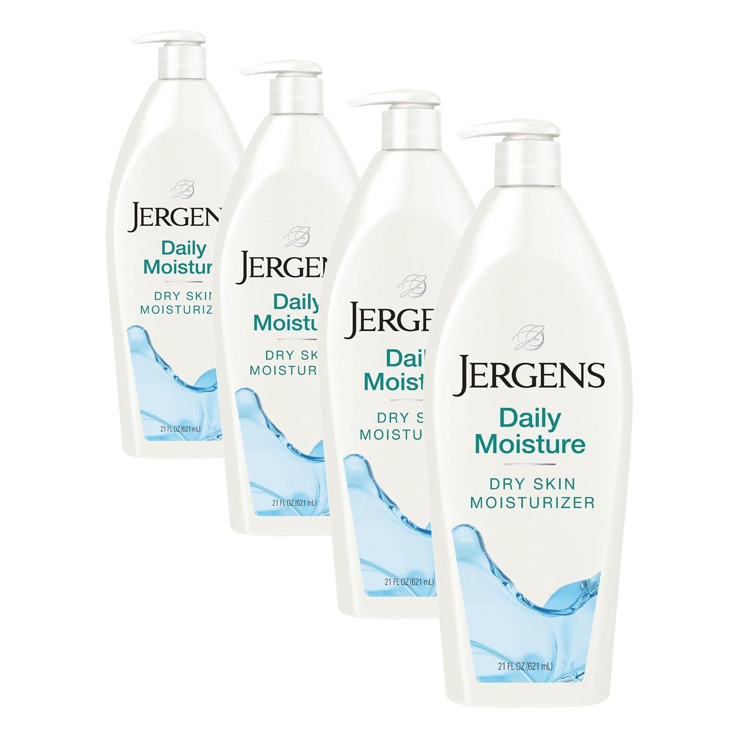Jergens Soothing Aloe Body Lotion For Dry Skin, Moisturizer, 21 fl oz | Cucumber Extract, Hydralucence Blend, Smooths Texture, Enhances Radiance, Long-Lasting Moisture