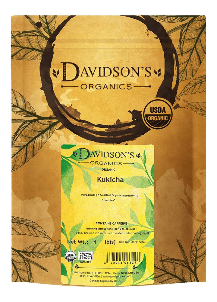 Davidson's Organics, Gunpowder Green, Loose Leaf Tea, 16-Ounce Bag(Packaging May Vary)