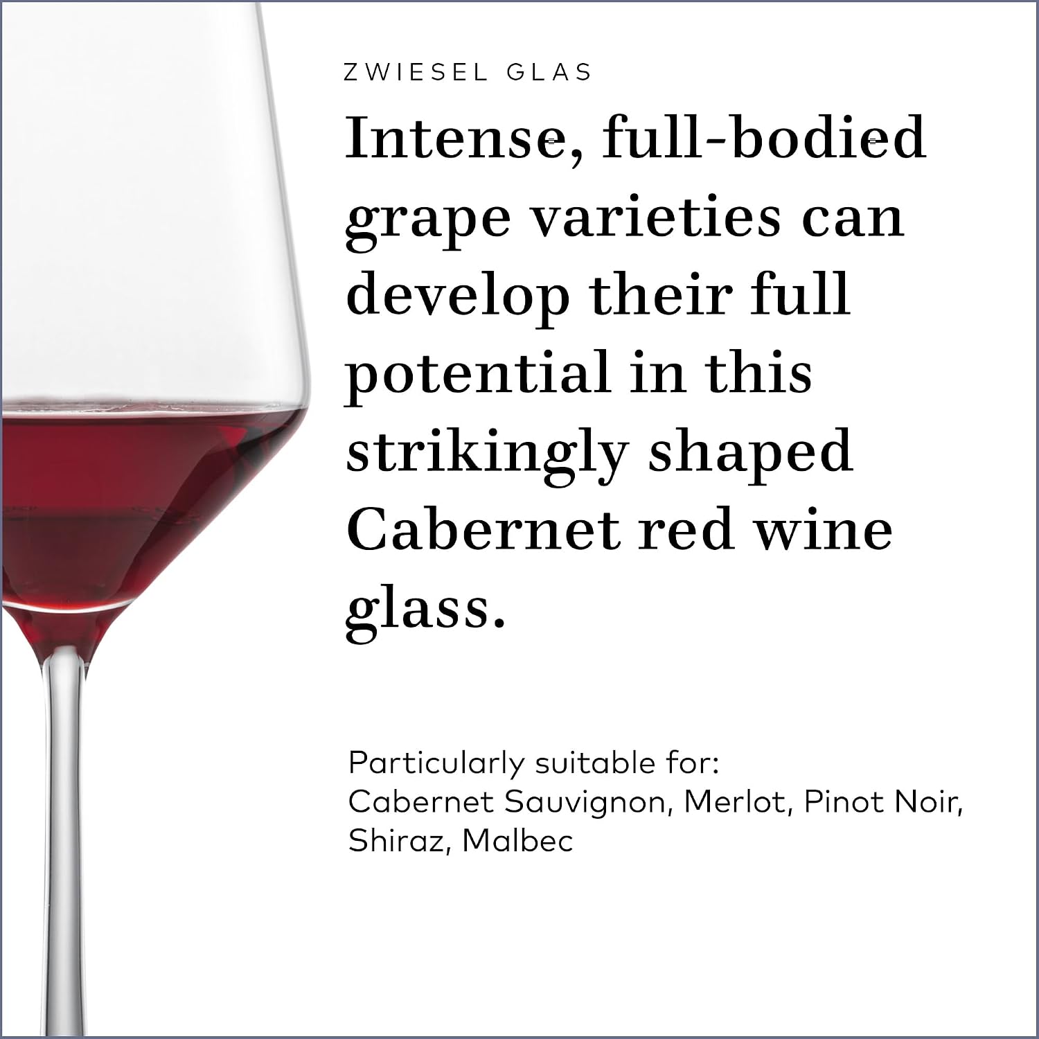 Zwiesel Glas Pure Burgundy Red Wine Glass (Set of 4), Graceful Burgundy Glasses for Red Wine, Dishwasher-Safe Tritan Crystal Glasses, Made in Germany (23 Ounce)