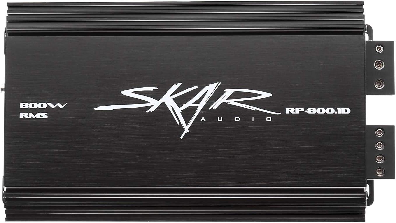Skar Audio Single 8" Complete 700 Watt SDR Series Subwoofer Bass Package - Includes Loaded Enclosure with Amplifier