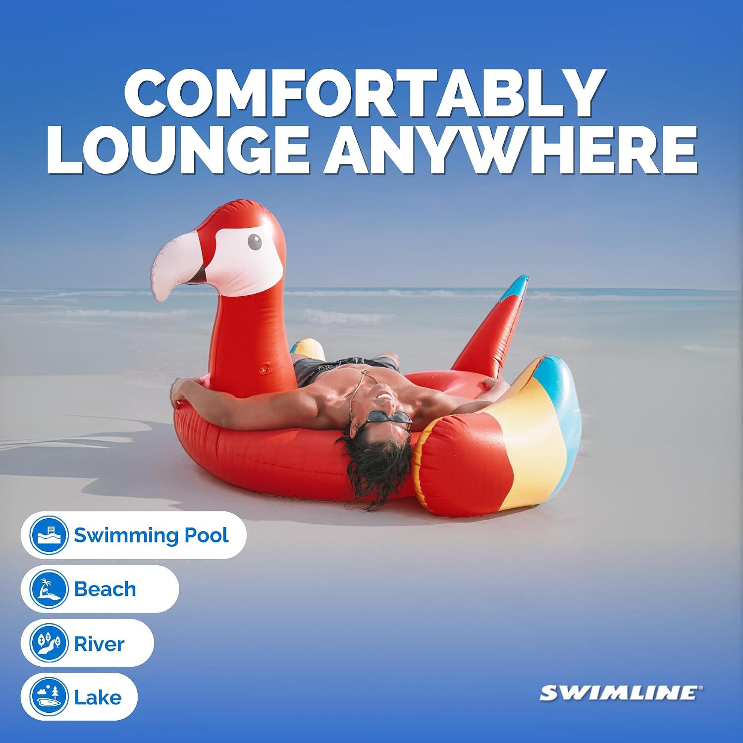 SWIMLINE Original Giant Inflatable Pool Float Floatie Ride-On