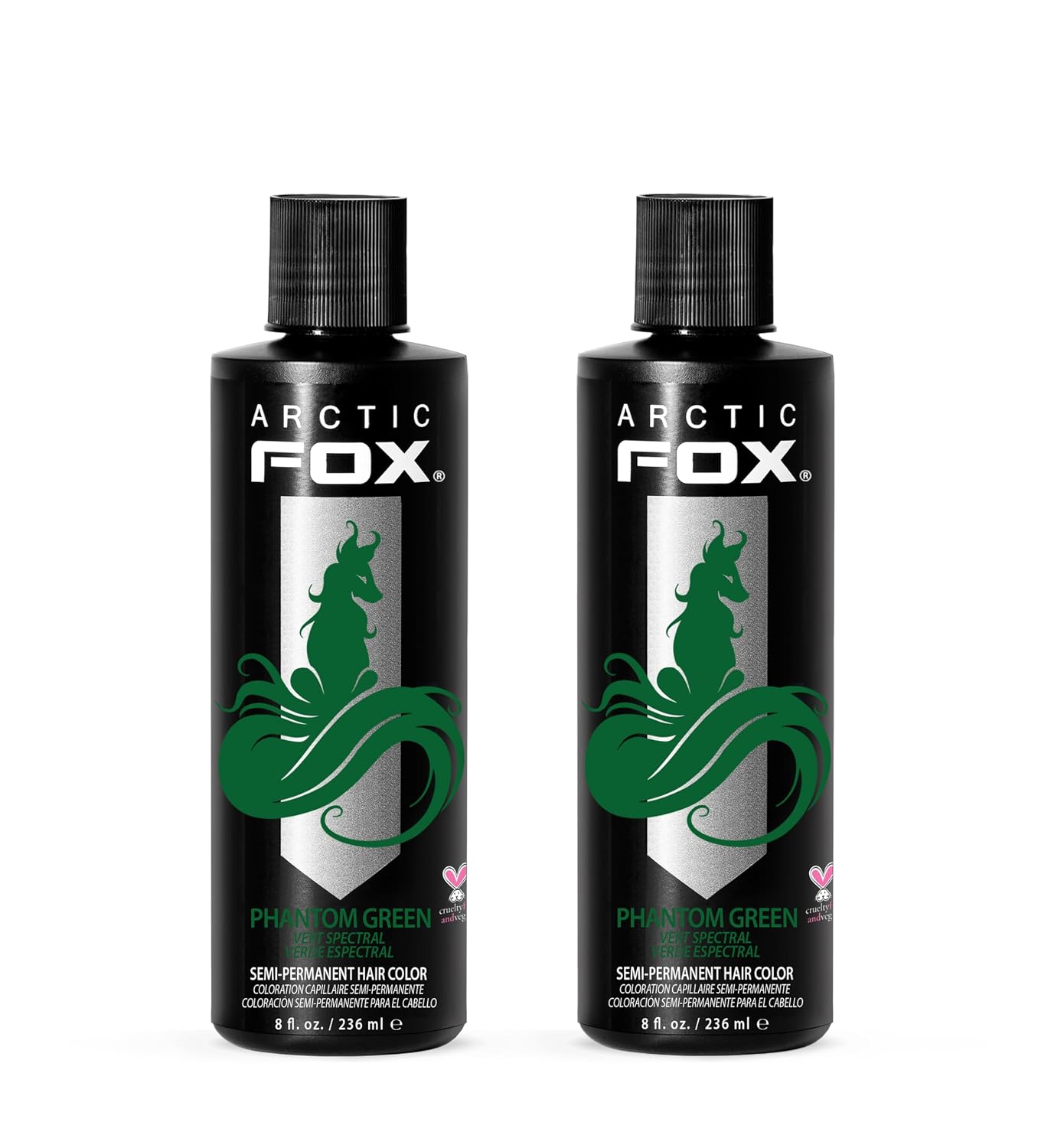 ARCTIC FOX Virgin Pink Semi-Permanent Hair Color - Vegan - 4 fl oz | Vivid and Vibrant, Cruelty Free, Ammonia Free, Peroxide Free, , Cream Formula