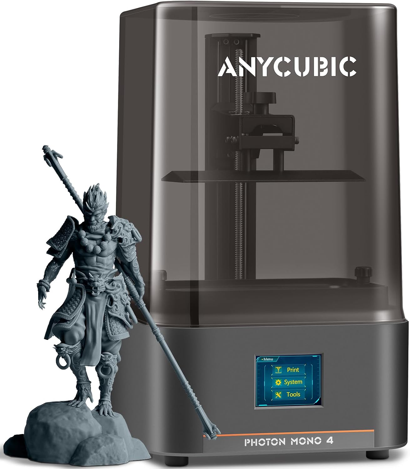 ANYCUBIC Photon Mono 4, Resin 3D Printer with 7'' 10K Mono LCD Screen | Stable LighTurbo Light Source and 70mm/h Fast Printing