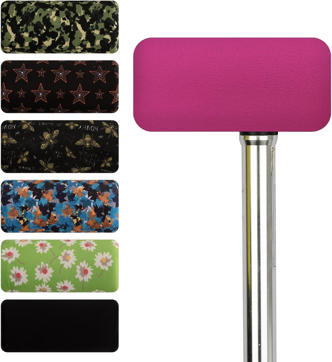 SPRING SEAON Cane Handle Pad Cover,T-Handle Grip Cushion for Walking Canes