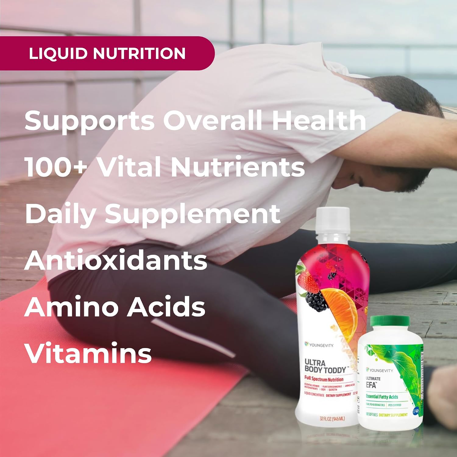 Youngevity Toddy 90 Pak Complete Nutrition with Ultra Body Toddy and EFA | 100+ nutrients, vitamins, minerals, amino acids, phytonutrients