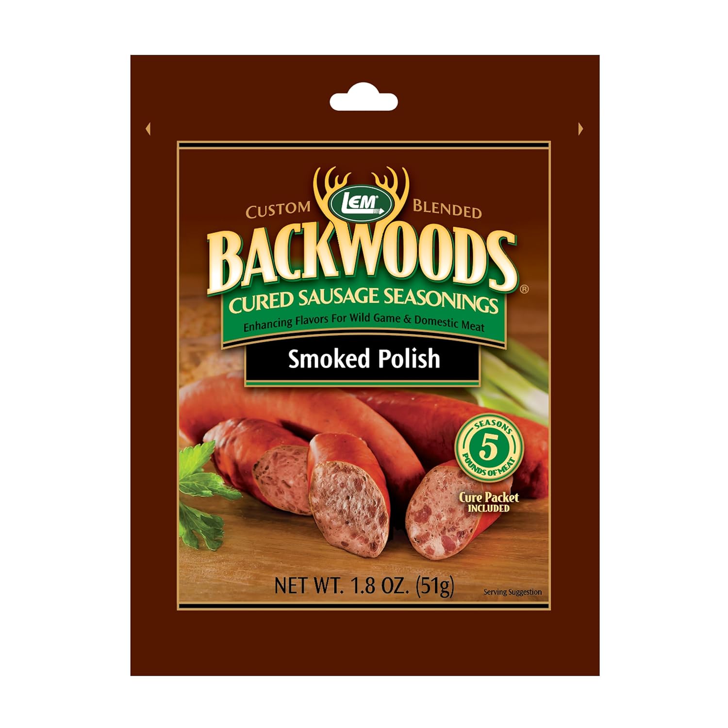 LEM Backwoods Cured Sausage Seasoning with Cure Packet, Jalapeno Summer Sausage