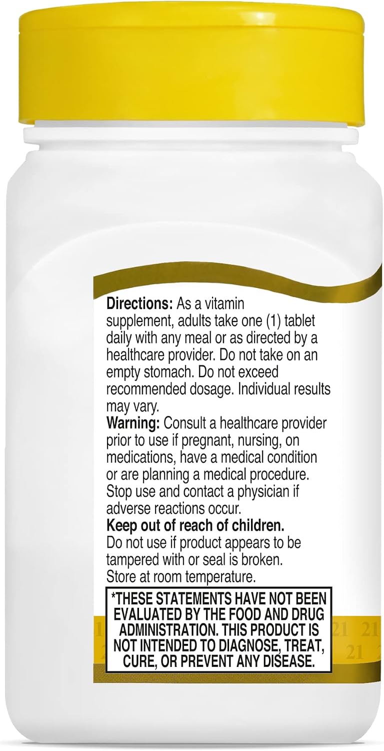 21st Century Niacinamide 500mg Prolonged Release, No Flush, 110 Count | Vitamin B-3 Niacinamide 500 mg, Energy Metabolism & Skin Health Support, No-Flush Formula, Prolonged Release, Non-GMO Tablets