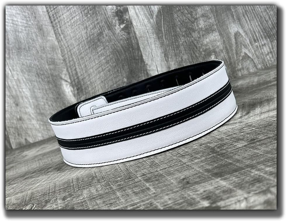 The Original Straight Up Full Grain Padded Leather Guitar Strap - For Electric, Acoustic and Bass Guitars