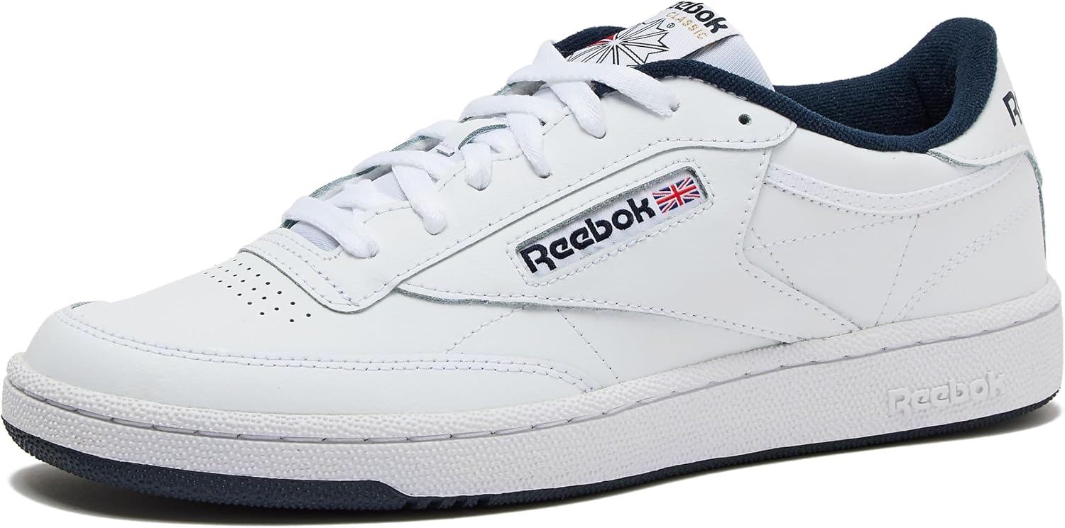 Reebok Club C 85 Mens Tennis Shoes, Casual Fashion White Sneakers for Men