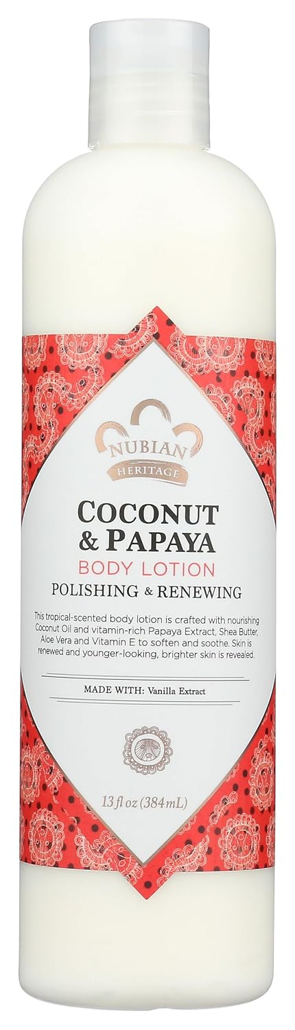 Nubian Heritage Lotion, Raw Shea and Myrrh, 13 Fluid Ounce