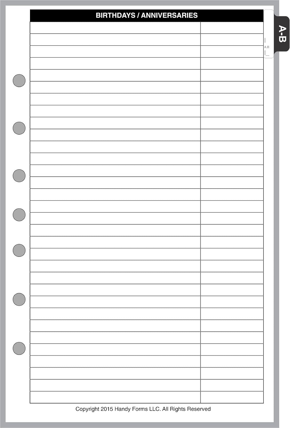 FC Classic Payment/Expense Record & Check Register, 50 Sheets, 5.5" x 8.5" | For 7-Ring FC Notebooks. Record payments, expenses, account balance. Ink-friendly heavyweight paper.