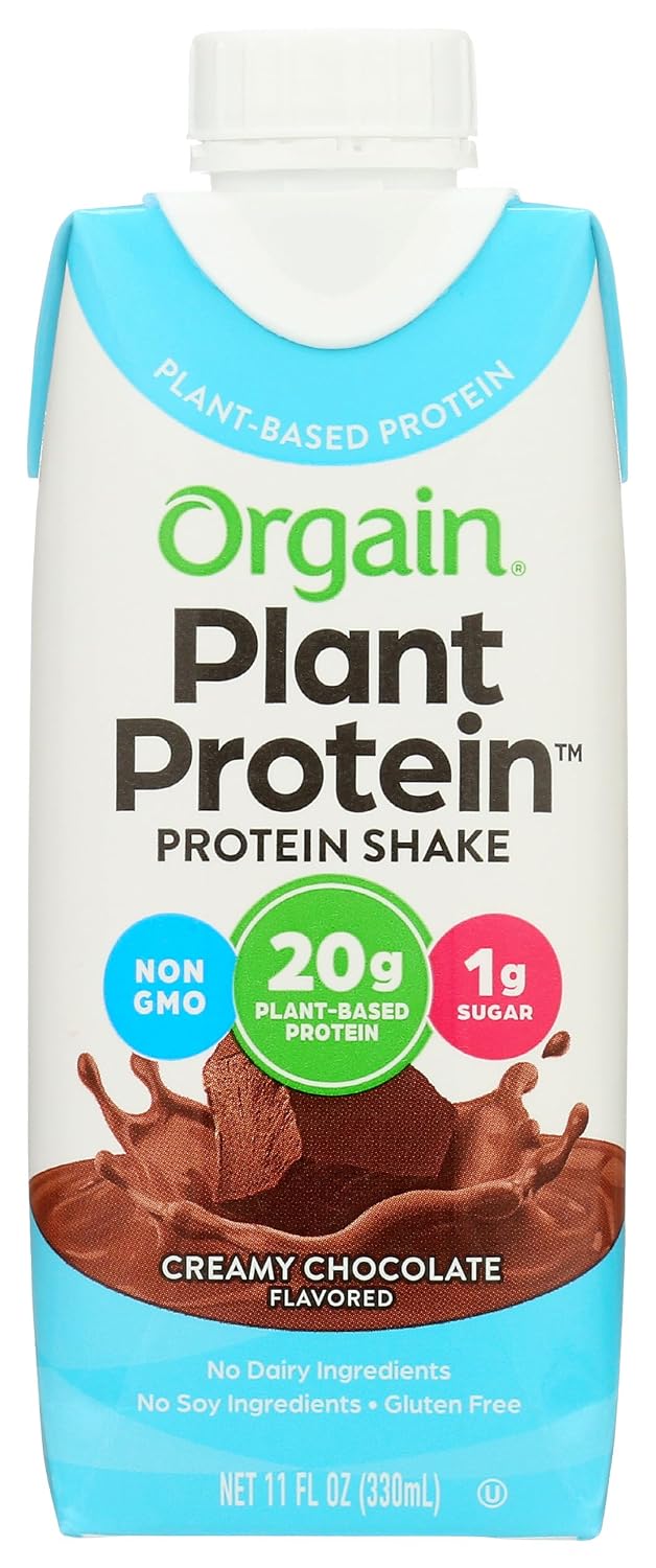 ORGAIN Organic Creamy Chocolate Fudge Drink, 11 FZ