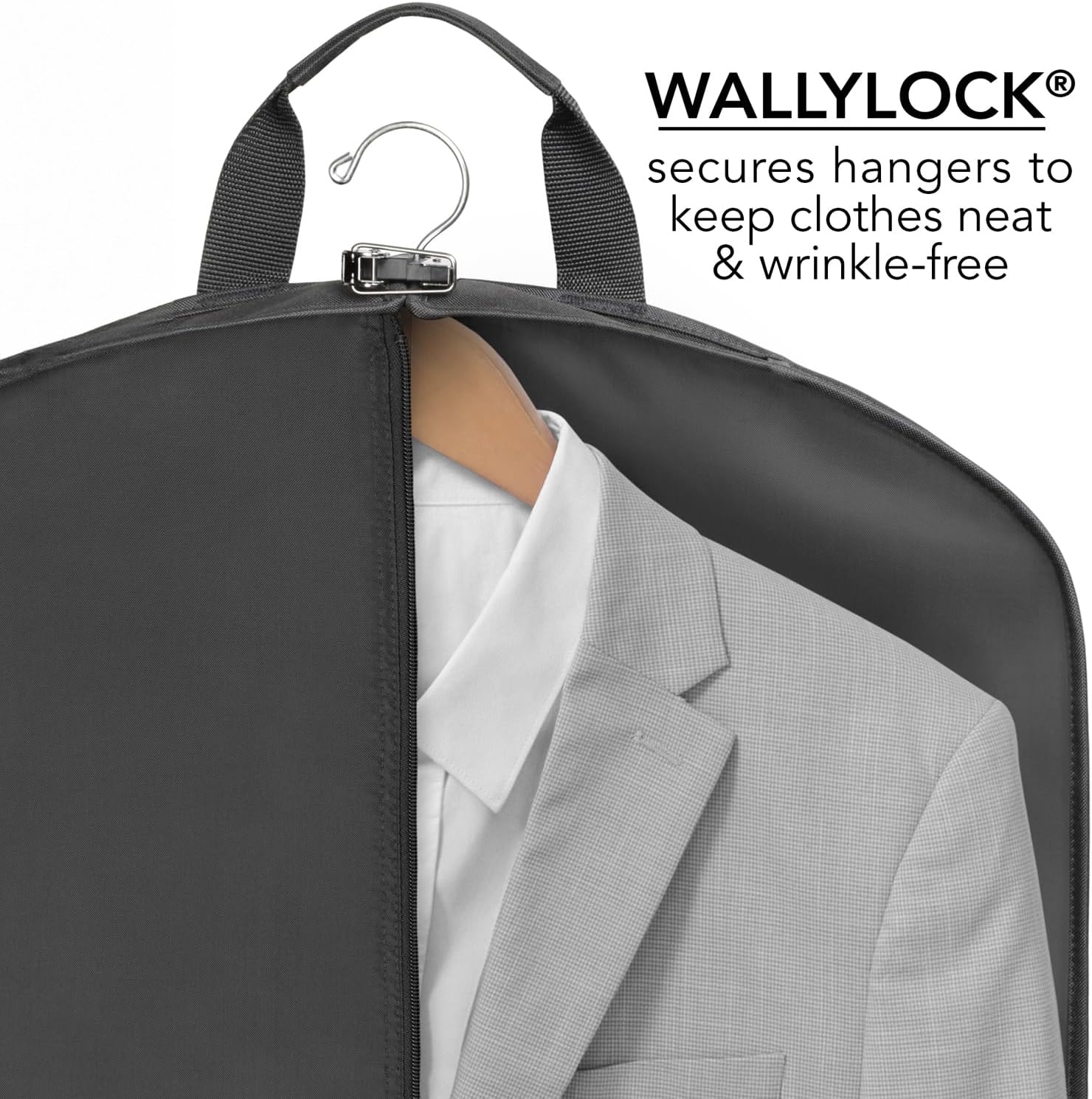Wally Bags 48” Deluxe Tri-Fold CarryOn Travel Garment Bag with three pockets