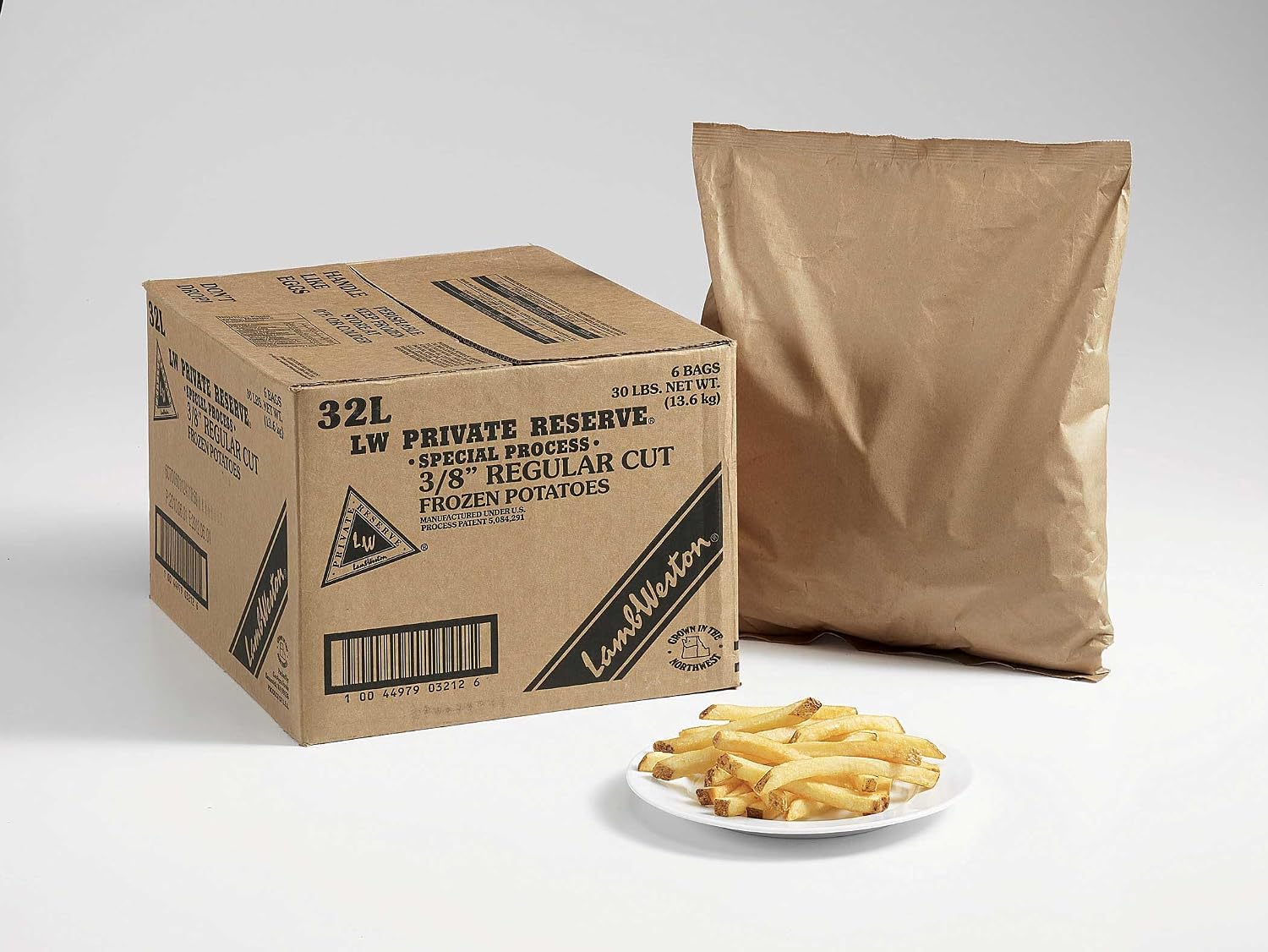Lamb Weston LW Private Reserve Regular Cut Potato Fry, 5 Pound -- 6 per case.