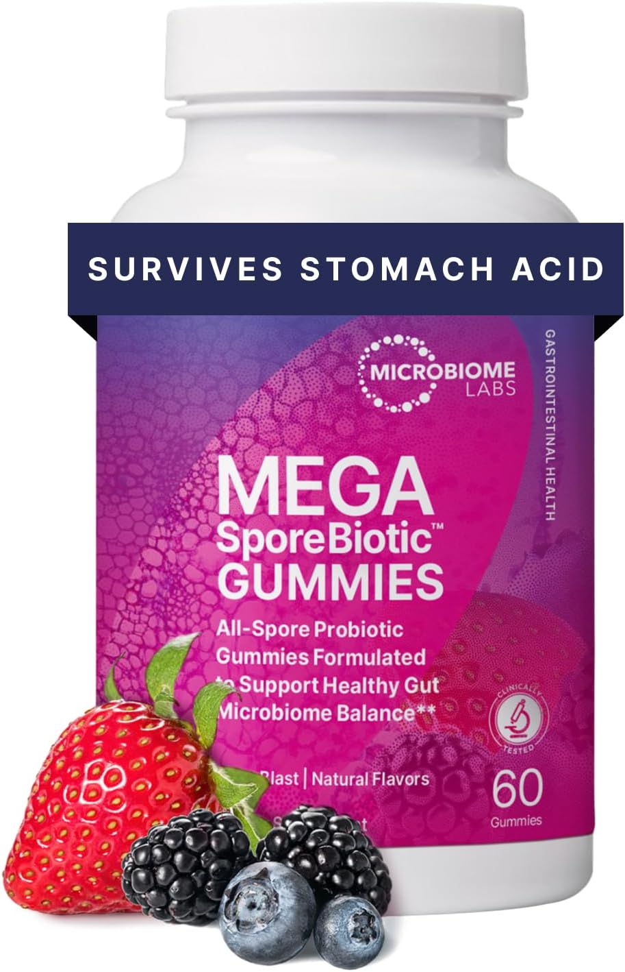 Microbiome Labs MegaSporeBiotic Daily Probiotic for Women + Men, 60 Ct