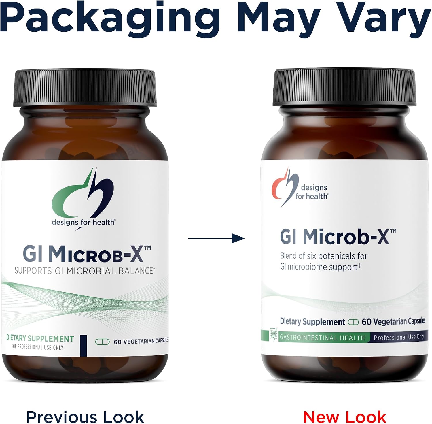 Designs for Health GI Microb-X - Botanical Gut Support, Cleanse + Detox Supplement with Tribulus, Berberine + Barberry Extract - Vegetarian + Non-GMO (60 Capsules)