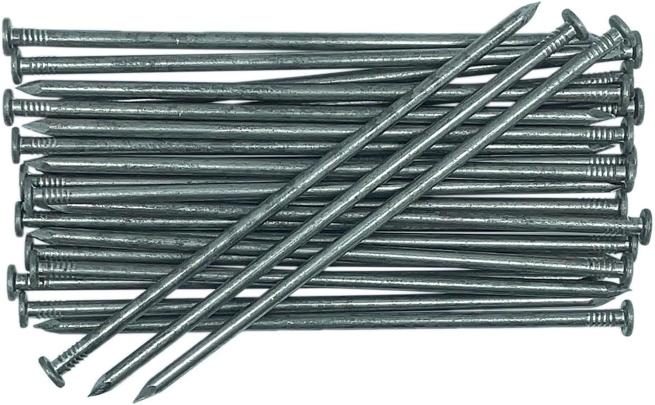 Landscape Stakes Metal Landscape Edging Anchoring Spikes, 10-Inch Length 50 Count, for Artificial Turf Stakes, Paver Edging, Weed Barrier, Timber