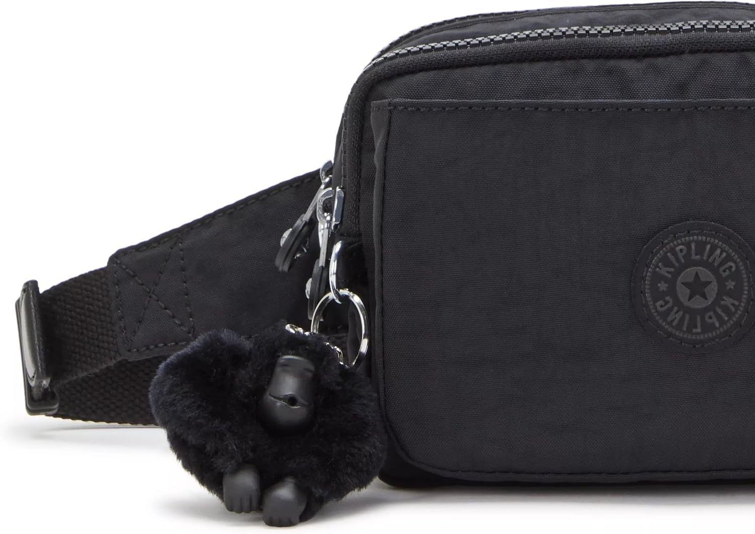 Kipling Women’s Abanu Medium Crossbody Bag, Lightweight, Adjustable Nylon Waist Pack with Multi-Compartment Zip Pockets