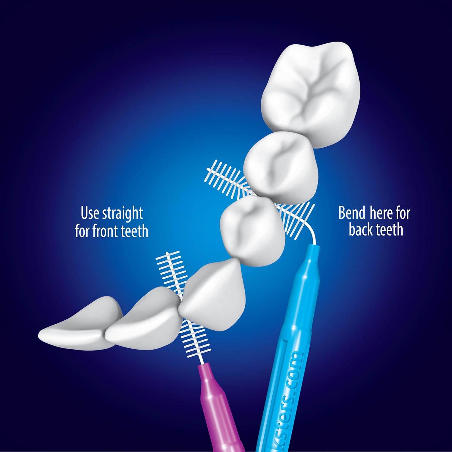 Piksters Interdental Brush Tight Gaps 35 Pack Purple Size 1