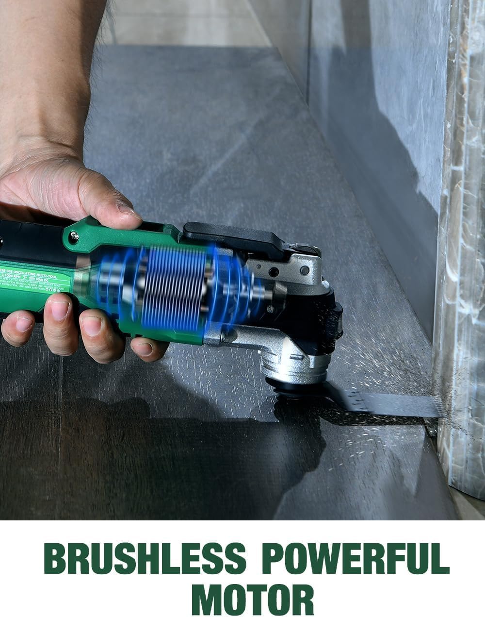 KIMO 20V Cordless Oscillating Tool Kit with 26-Pcs Accessories, Max 21000 OPM, 6 Variable Speed & 3° Oscillating Angle