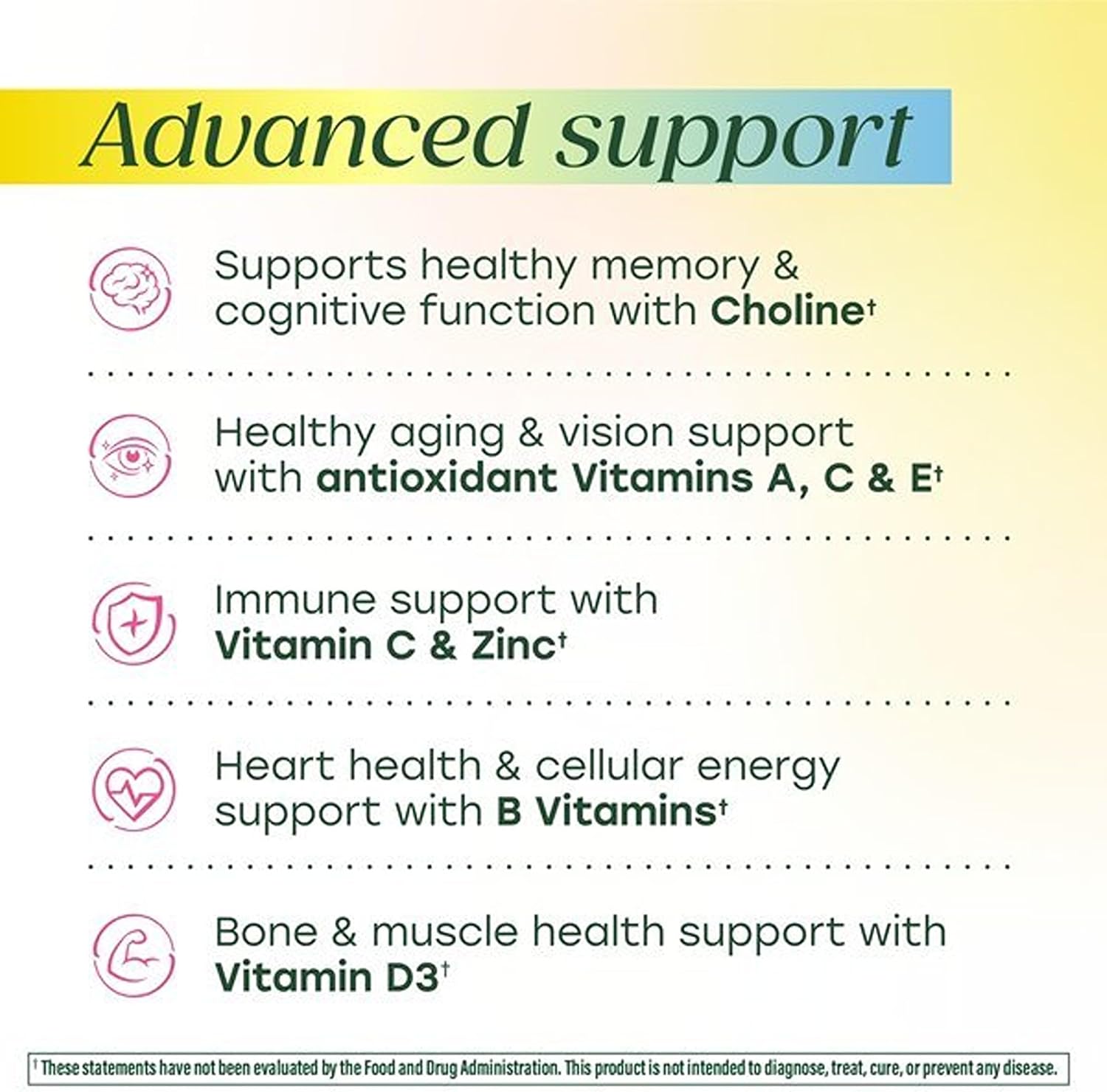 MegaFood Advanced Multivitamin for Women 55+ Doctor Formulated, 60 Tablets | For Healthy Aging, Immune Support, Bone and Brain Health, Choline, Methylated B12, Methylfolate, Vegetarian, 30 Servings