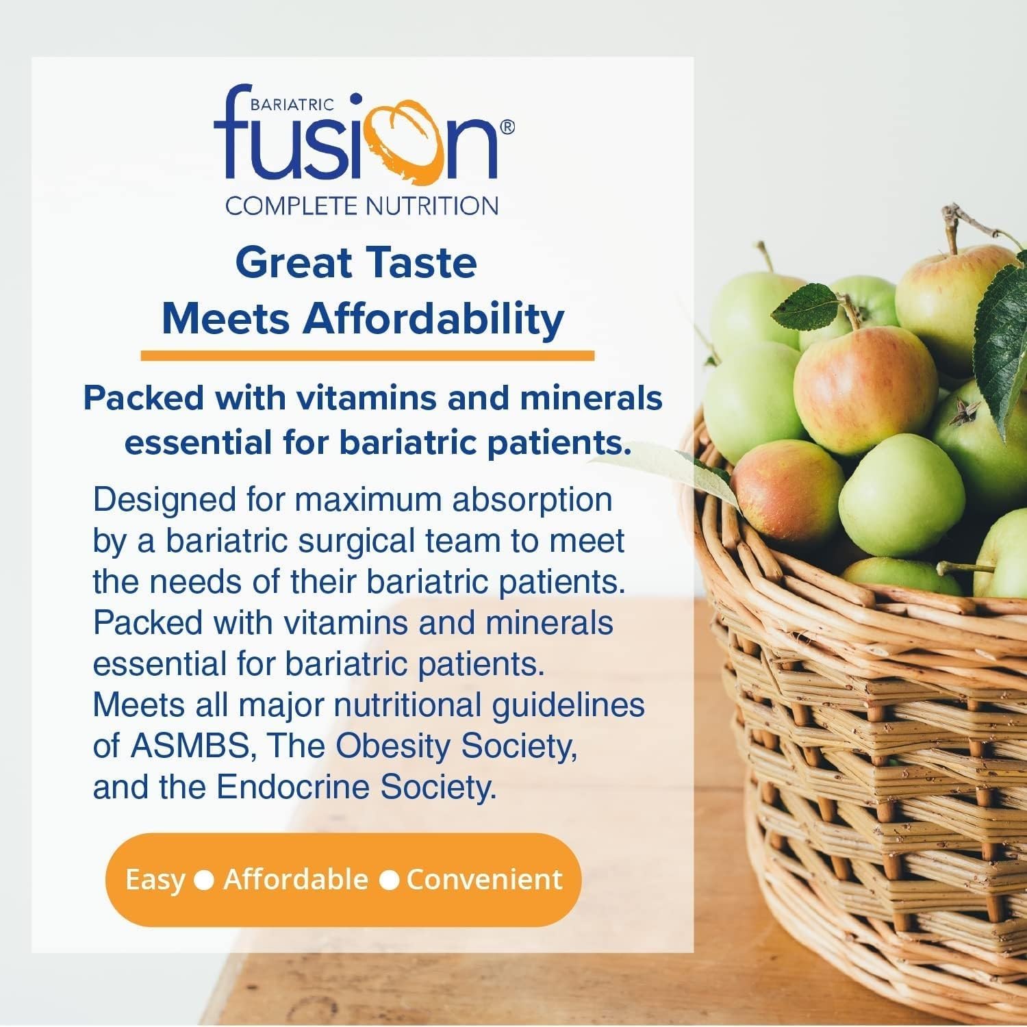 Bariatric Fusion Cappucino Meal Replacement 27g Protein Powder, 21 Serving Tub for Bariatric Surgery Patients Including Gastric Bypass and Sleeve Gastrectomy - No Gluten, Aspartame or Sugar