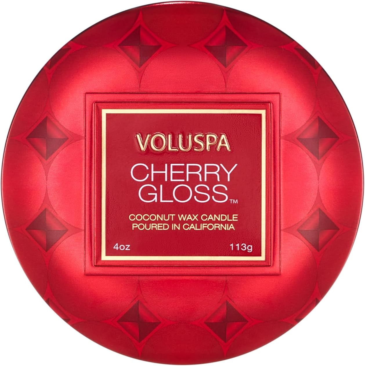 Voluspa Baltic Amber Candle | Mini Tin | 4 Oz. | 25 Hour Burn Time | Coconut Wax for a Cleaner Burn