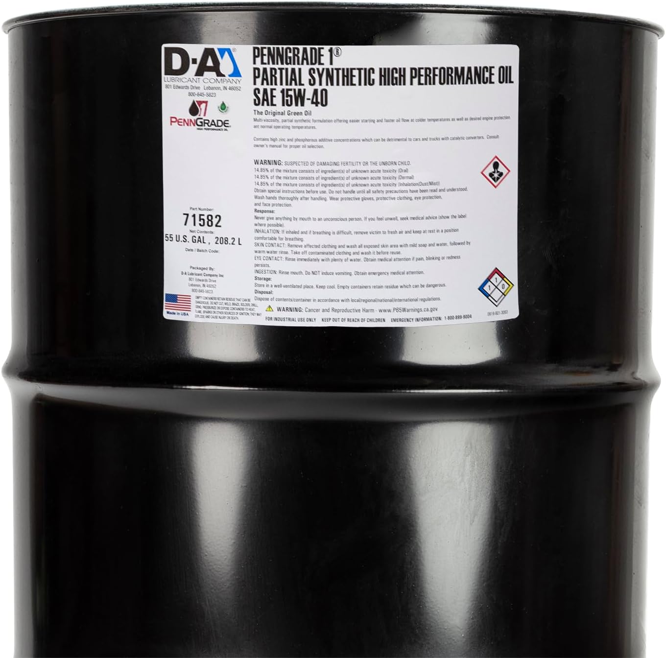 PENN GRADE 1 Synthetic Blend High Performance Oil SAE 15W-40 (1, Quart)