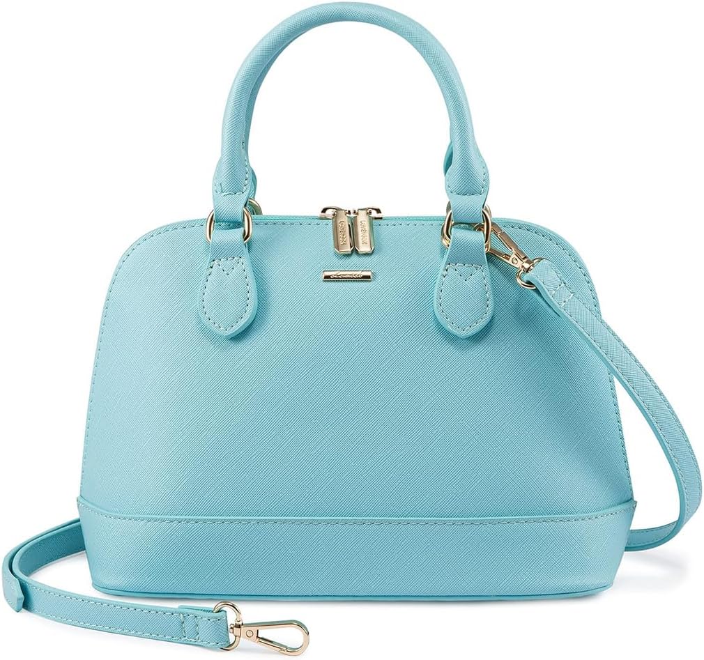 LOVEVOOK Purse for Women, Crossbody Dome Satchel Handbag with Double Zip