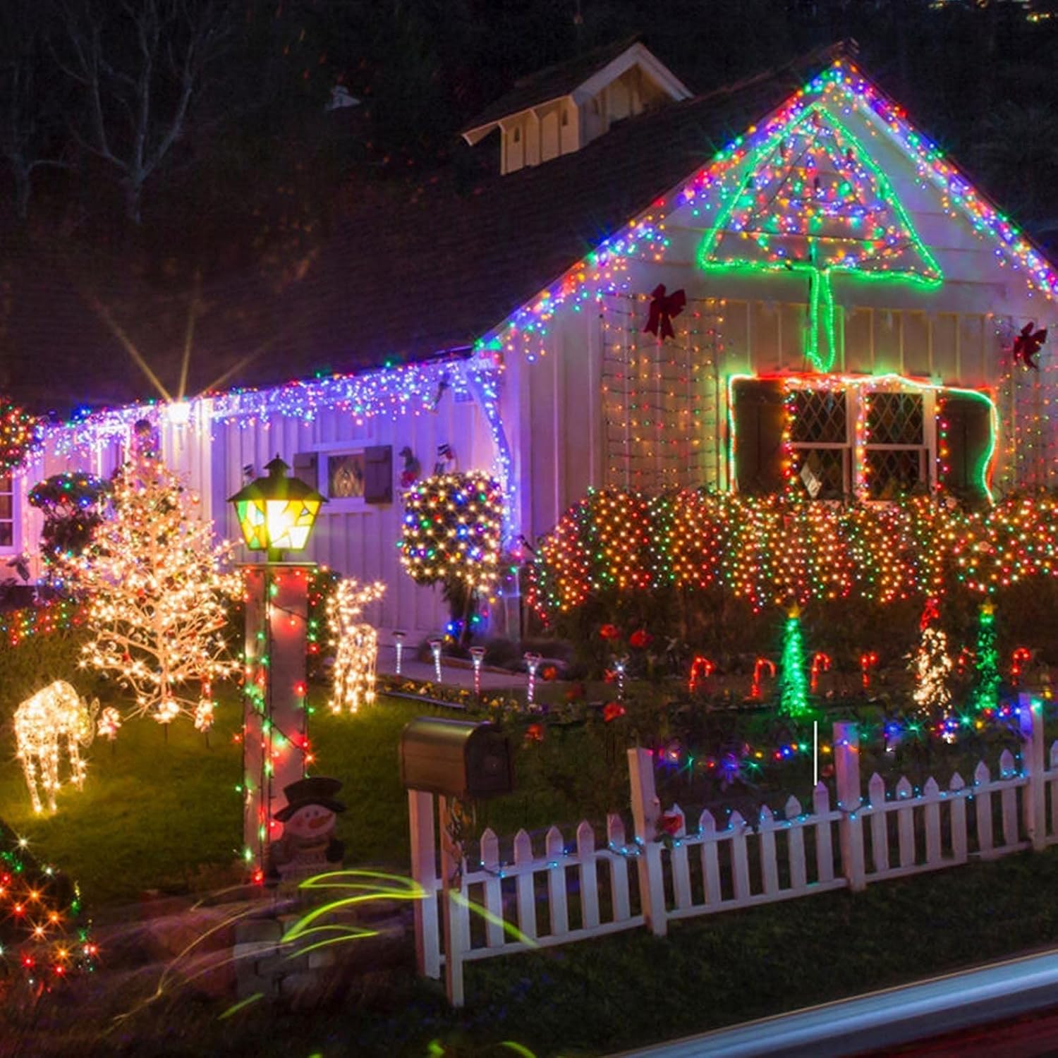 Solar String Lights Outdoor 2 Pack 170FT 480 LED Christmas Light Warm White