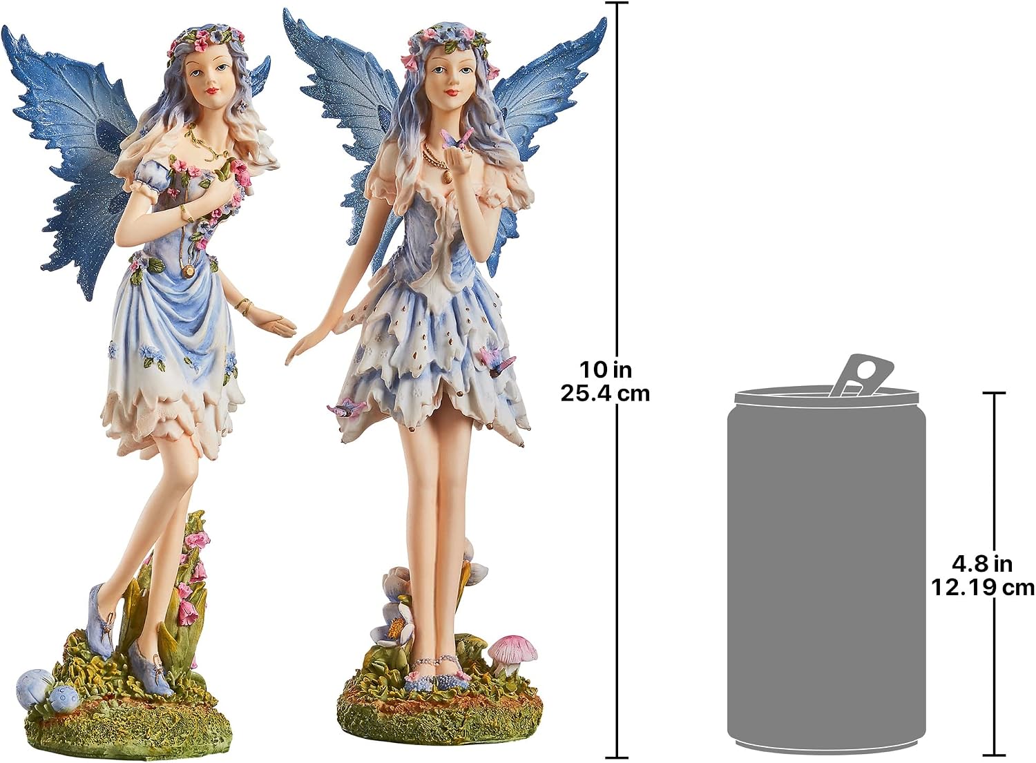 Design Toscano Fairy of Hopes and Dreams Garden Statue by Artist Cecelia 11"Wx11"Dx22"