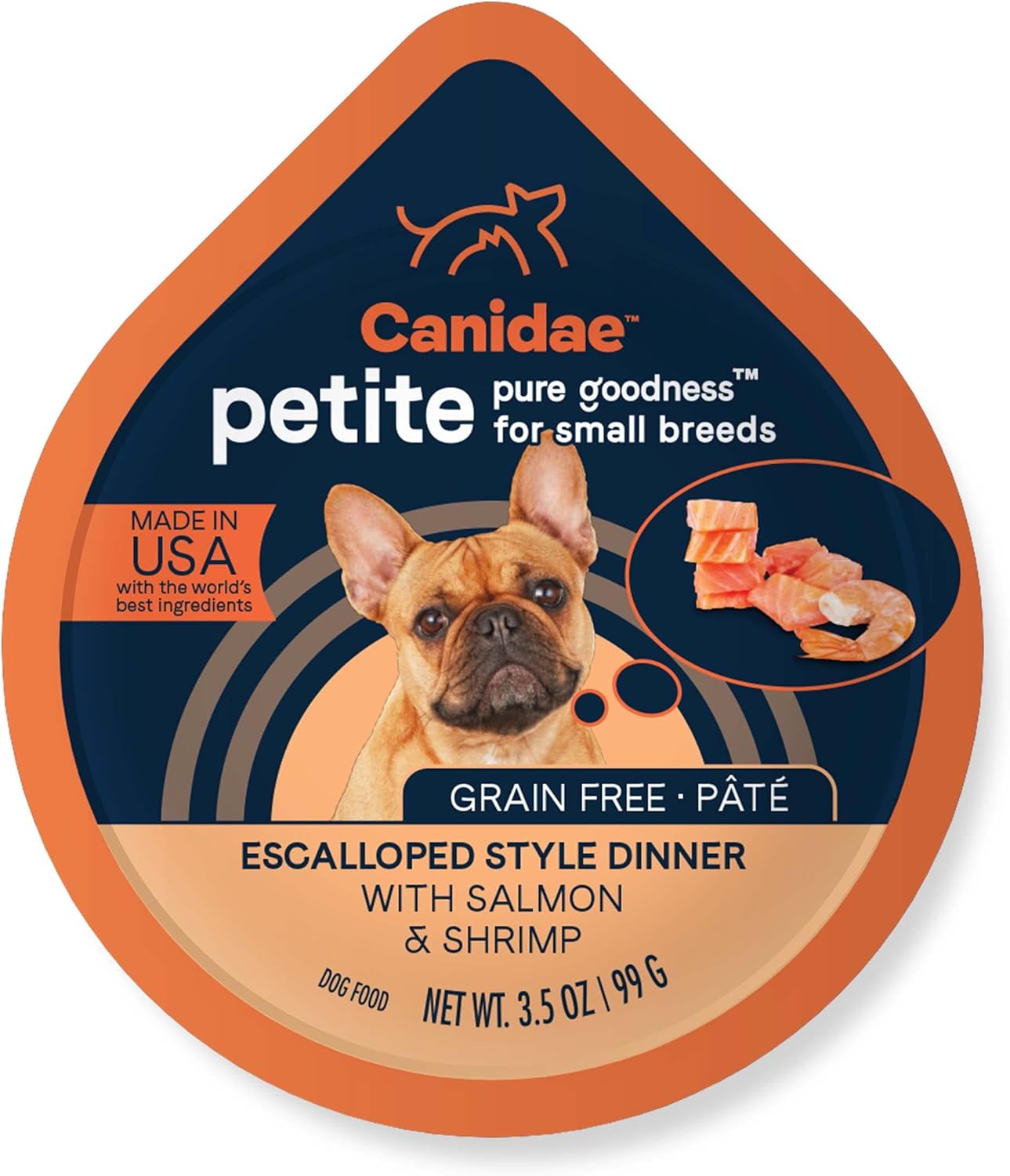 Canidae Pure Petite Premium Wet Dog Food for Small Breeds, Minced with Beef & Carrots, 3.5 oz, (Case of 12) Grain Free