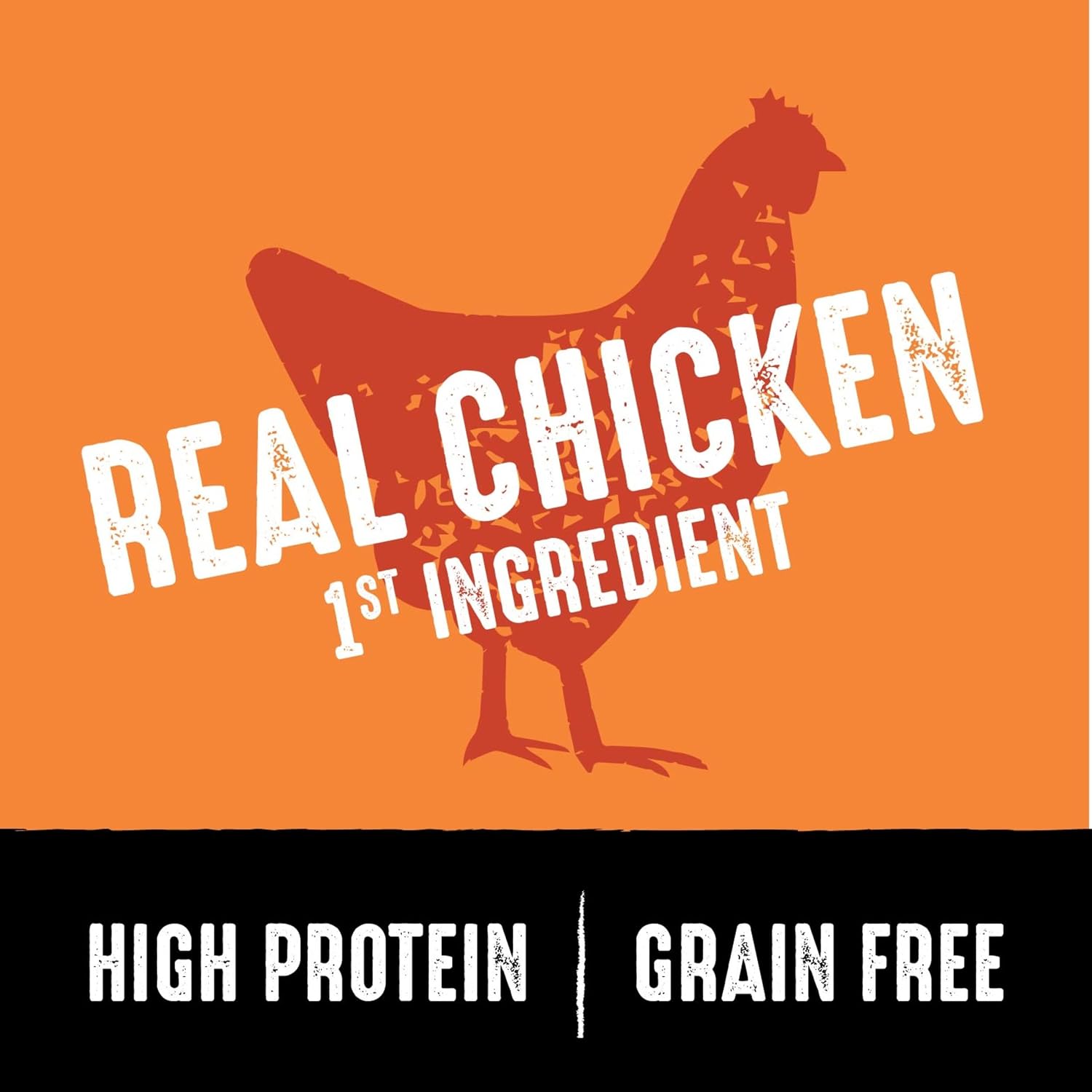 CRAVE Grain Free High Protein Natural Adult Dry Dog Food, Chicken, 4 lb | 34% protein, real animal protein, no by-product meal, no corn, wheat, soy, no artificial flavors, energy support