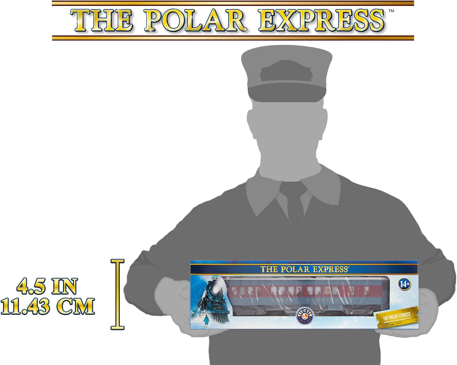 Lionel The Polar Express Hot Chocolate Train Car, O Gauge Model Train Car with Lighted Interior, Operating Couplers, Window Silhouettes & Snow Detail