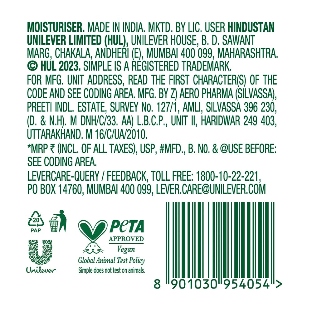 Simple Kind To Skin Hydrating Light Moisturiser 125 ml by Simple