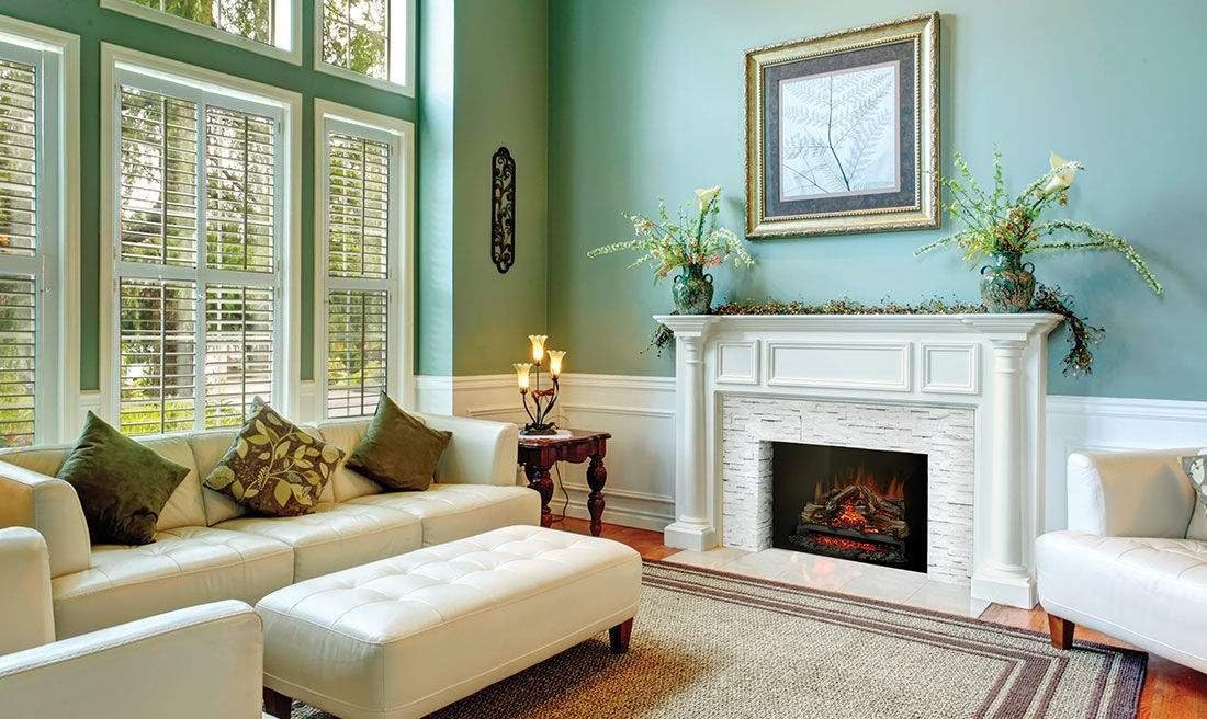 Napoleon Woodland 27 - NEFI27H - Electric Log Set, Electric Fireplace, 27-in, Hand Painted Realistic Logs, High Intensity LED Lights, Realistic Fire, Glowing Logs, Fireplace Insert, Remote Included