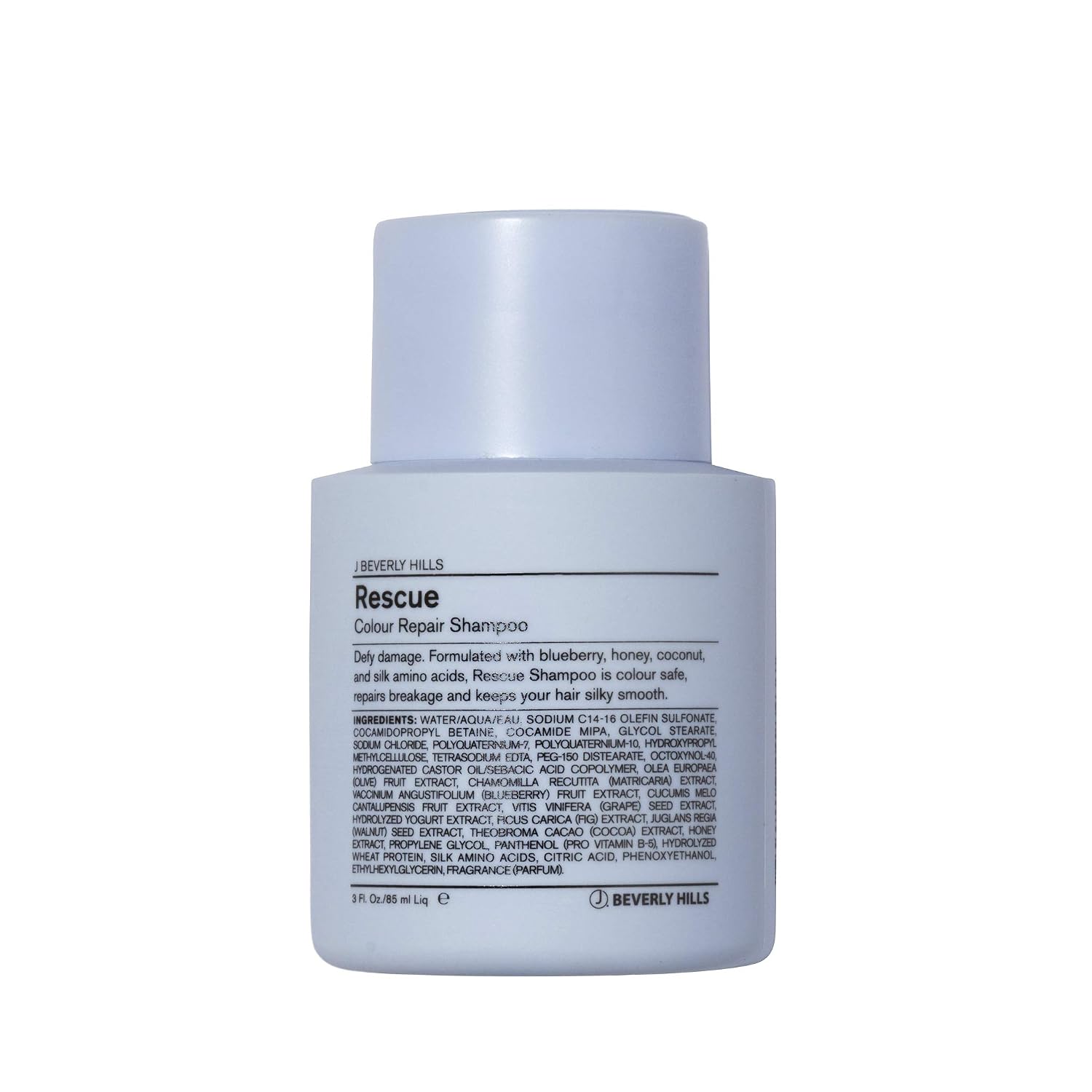 J Beverly Hills Blue Rescue Colour Repair Shampoo with Honey Extract for Hair Shine, (3 Oz, 12 Oz, 32 Oz)