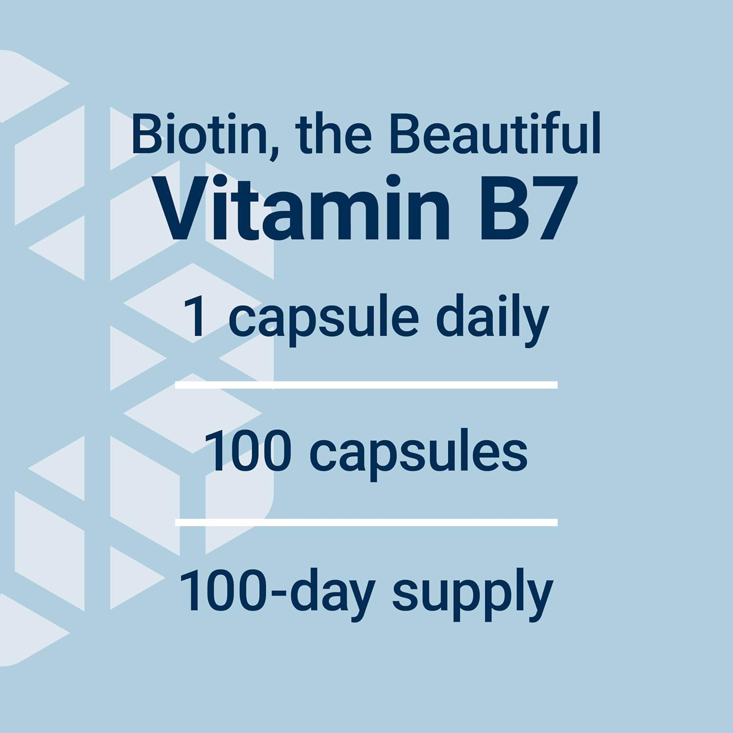 Life Extension Biotin 600 mcg Vitamin B7 Support Supplement for Beautiful Hair, Nails & Beyond – Gluten-Free, Non-GMO - 100 Capsules | Supports Hair