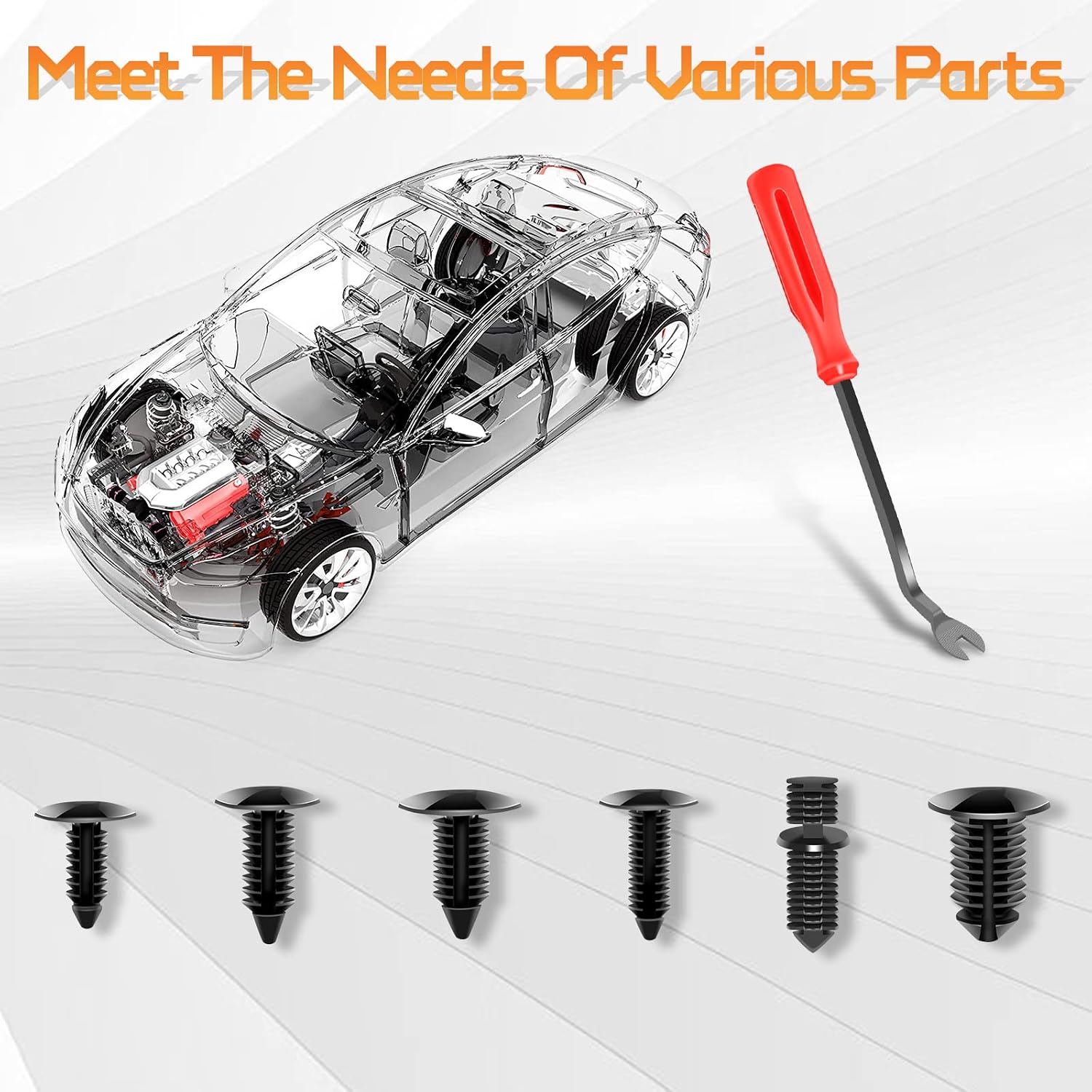OTUAYAUTO 245 PCS Fender Clips Car Clips Bumper Plastic Rivets