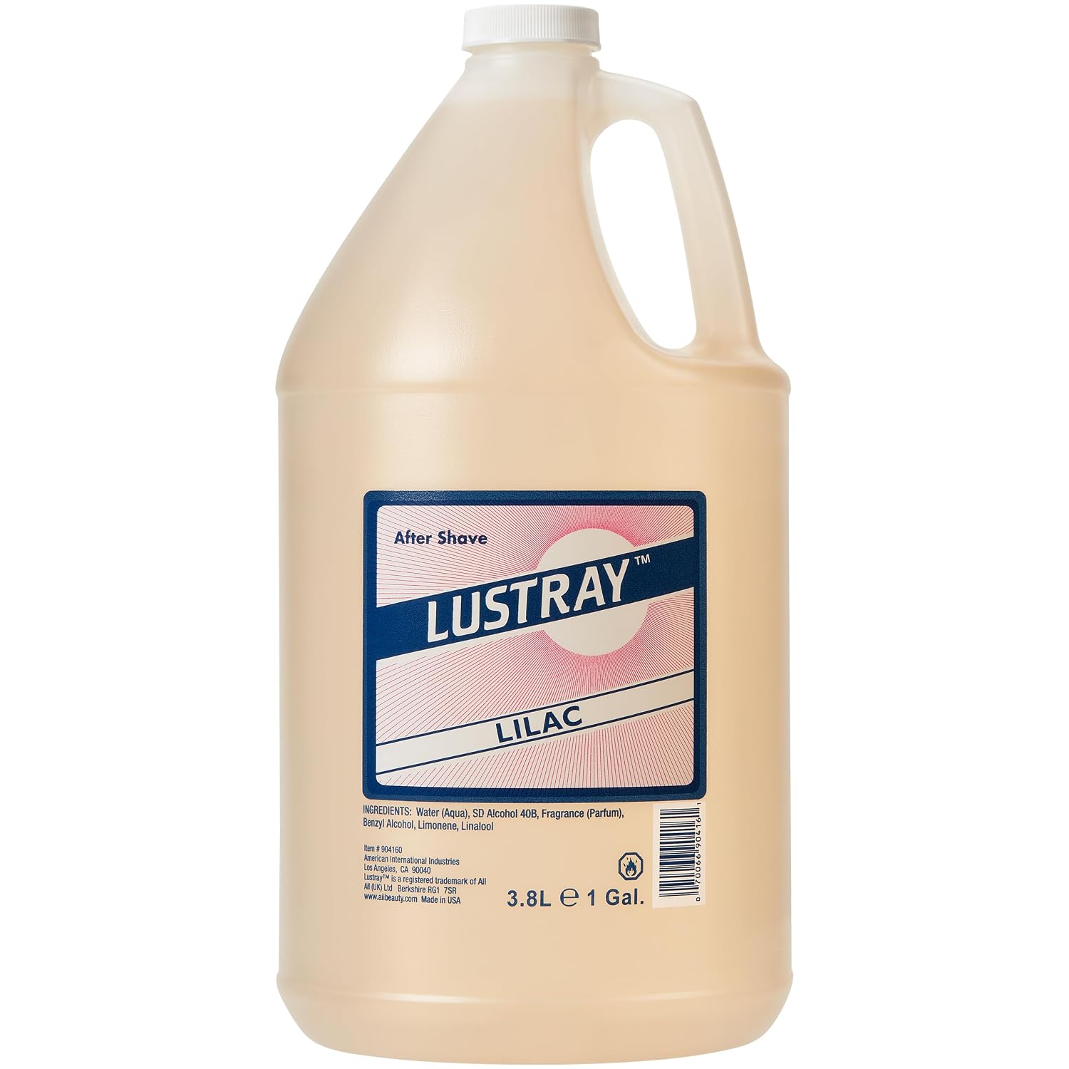 Clubman Lustray Blue Spice After Shave Lotion – Refreshing & Cooling Aftershave for Men, Soothing Barber Formula, 1 Gallon, 3.8L