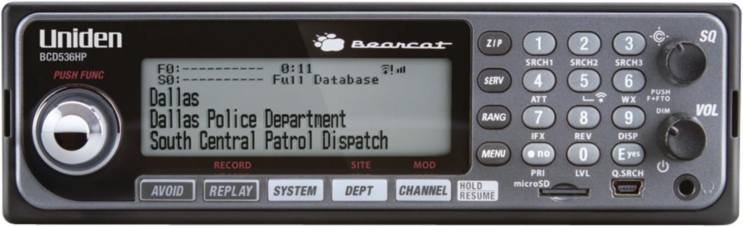 Uniden BCD536HP HomePatrol Series Digital Phase 2 Base/Mobile Scanner with HPDB and Wi-Fi & (BC20) Bearcat 20-Watt External Communications Speaker