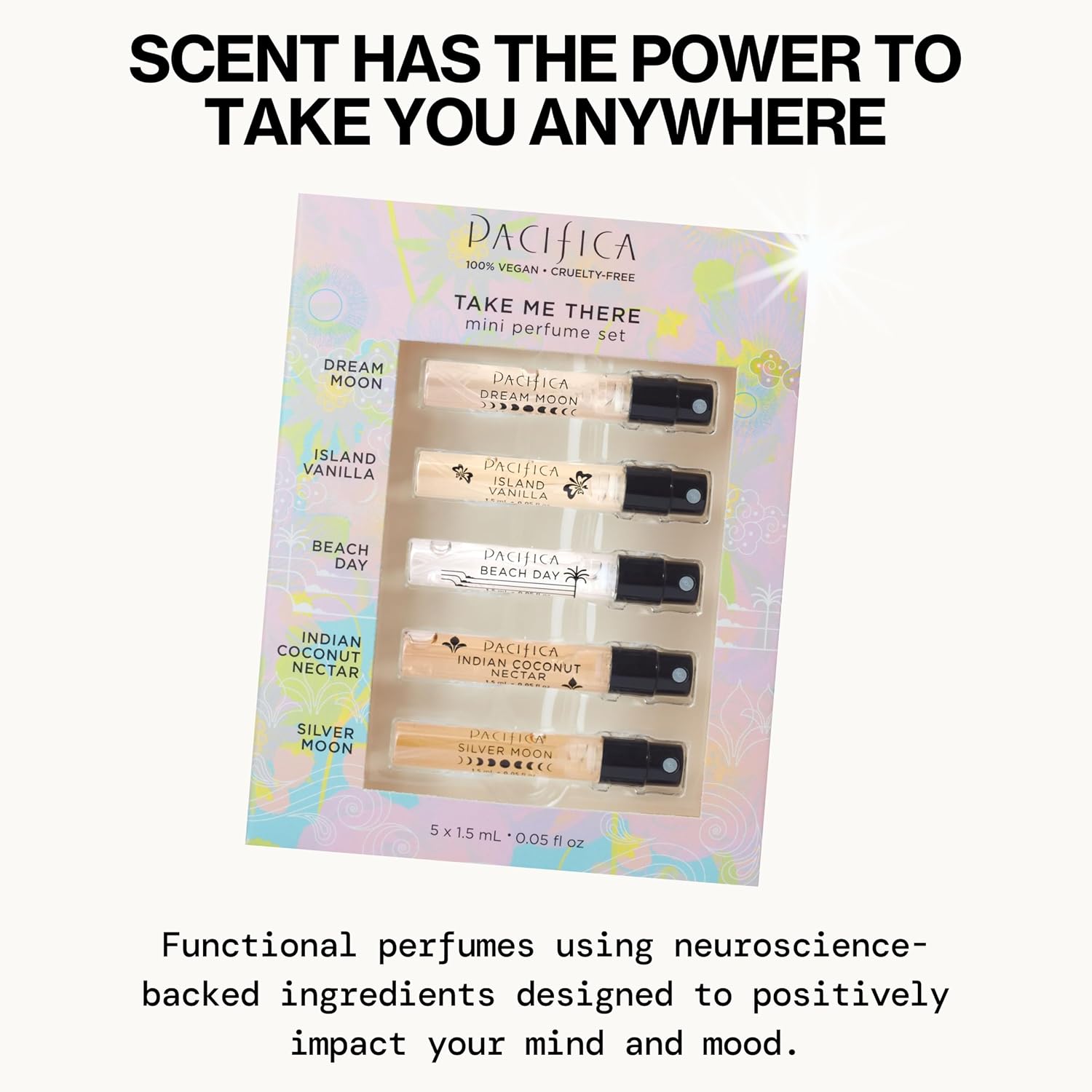 Pacifica Tuscan Blood Orange Perfume Spray for Women - Vegan, Cruelty-Free, Made in USA