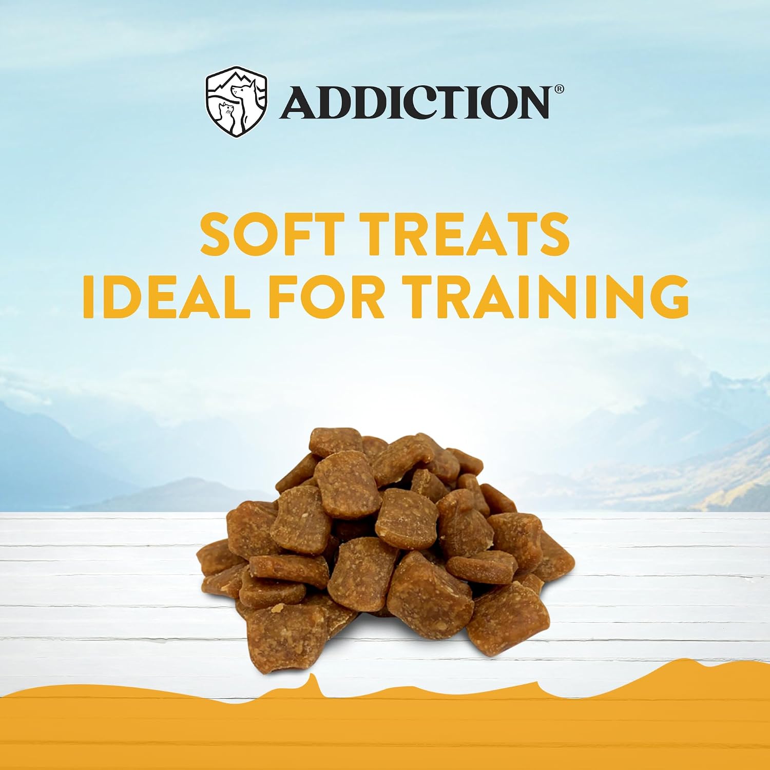 Addiction Venison Recipe Meaty Bites, All Natural Free Range Grain Free High Meat Dog Treats, 4 Oz.