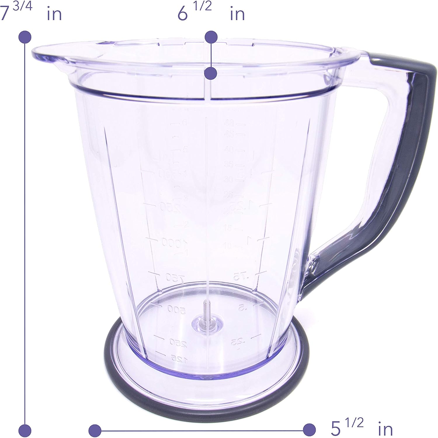 Enbizio Blender Replacement Parts for Ninja Master Prep Qb900B (48 oz Pitcher bowl)