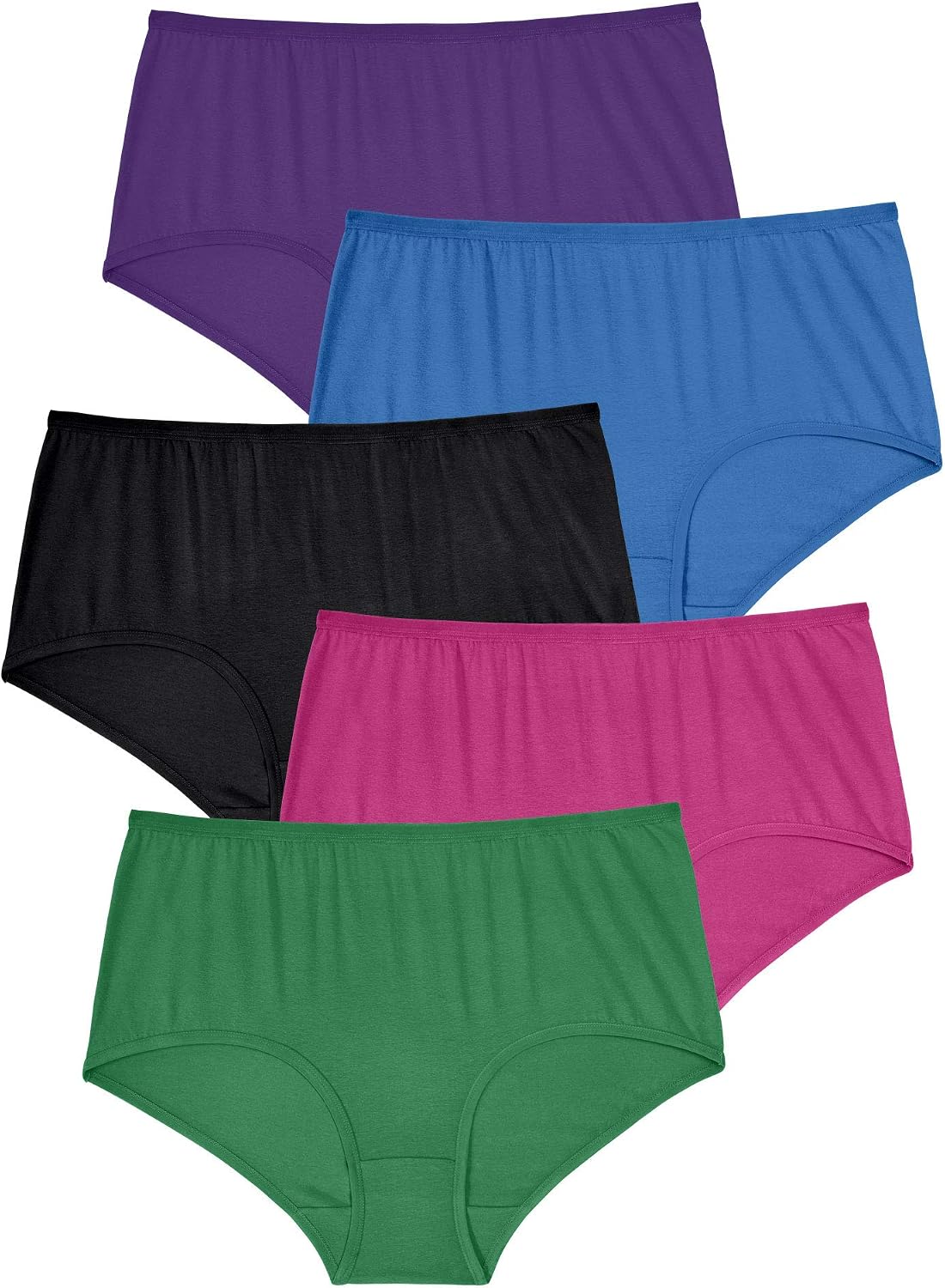 Comfort Choice Full Coverage Stretch Cotton Brief 5 Pack