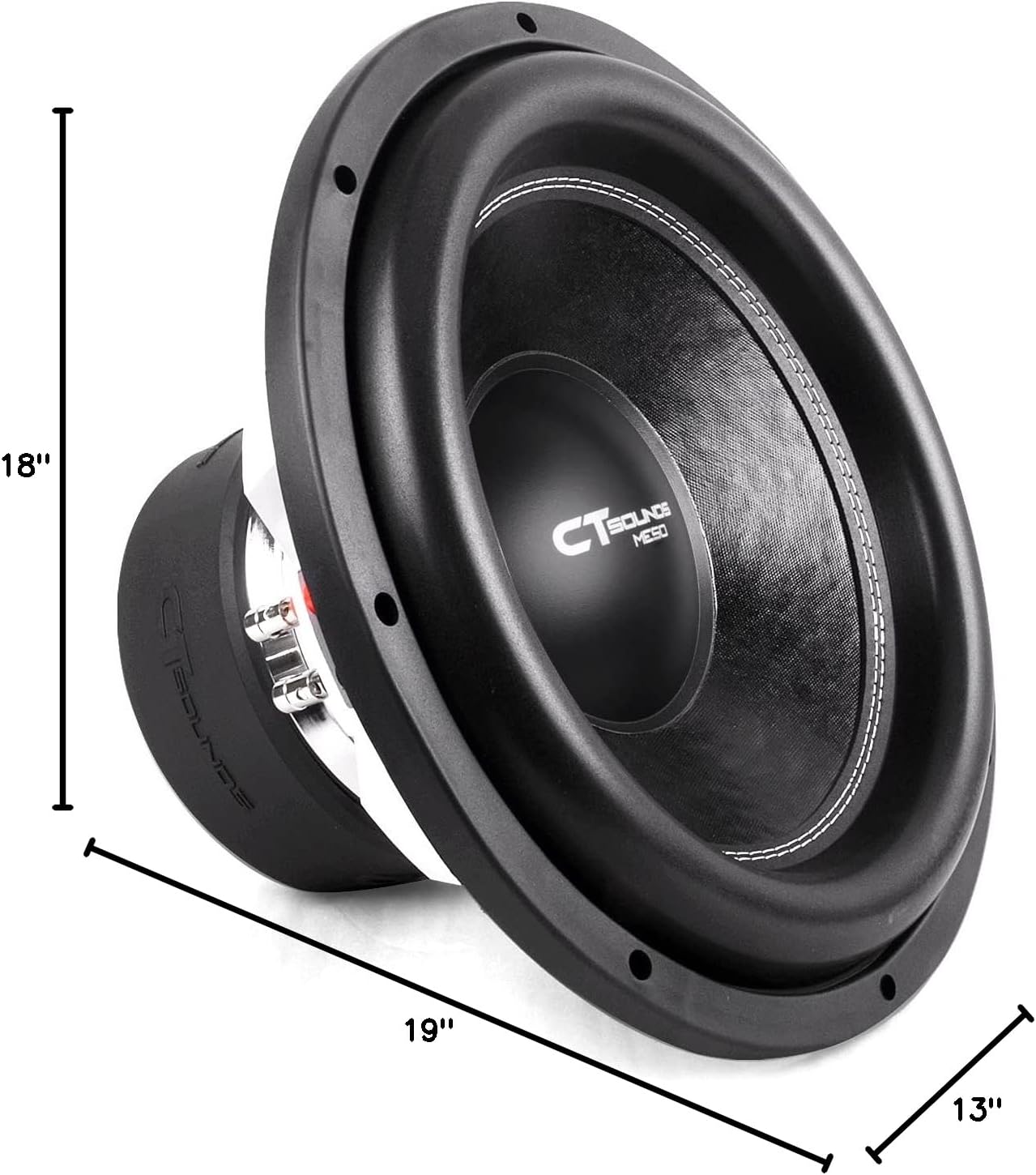 CT Sounds MESO-15-D2 3000 Watts Max 15 Inch Car Subwoofer Dual 2 Ohm