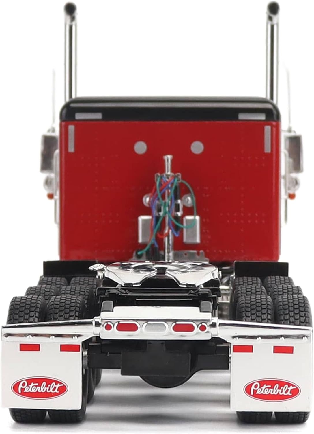 1:32 Scale Peterbilt Model 589 131-inches-BBC 58-inches-Sleeper Tridem-Axle Legendary Package Truck Tractor (Legendary-Red Color) - Transport Series
