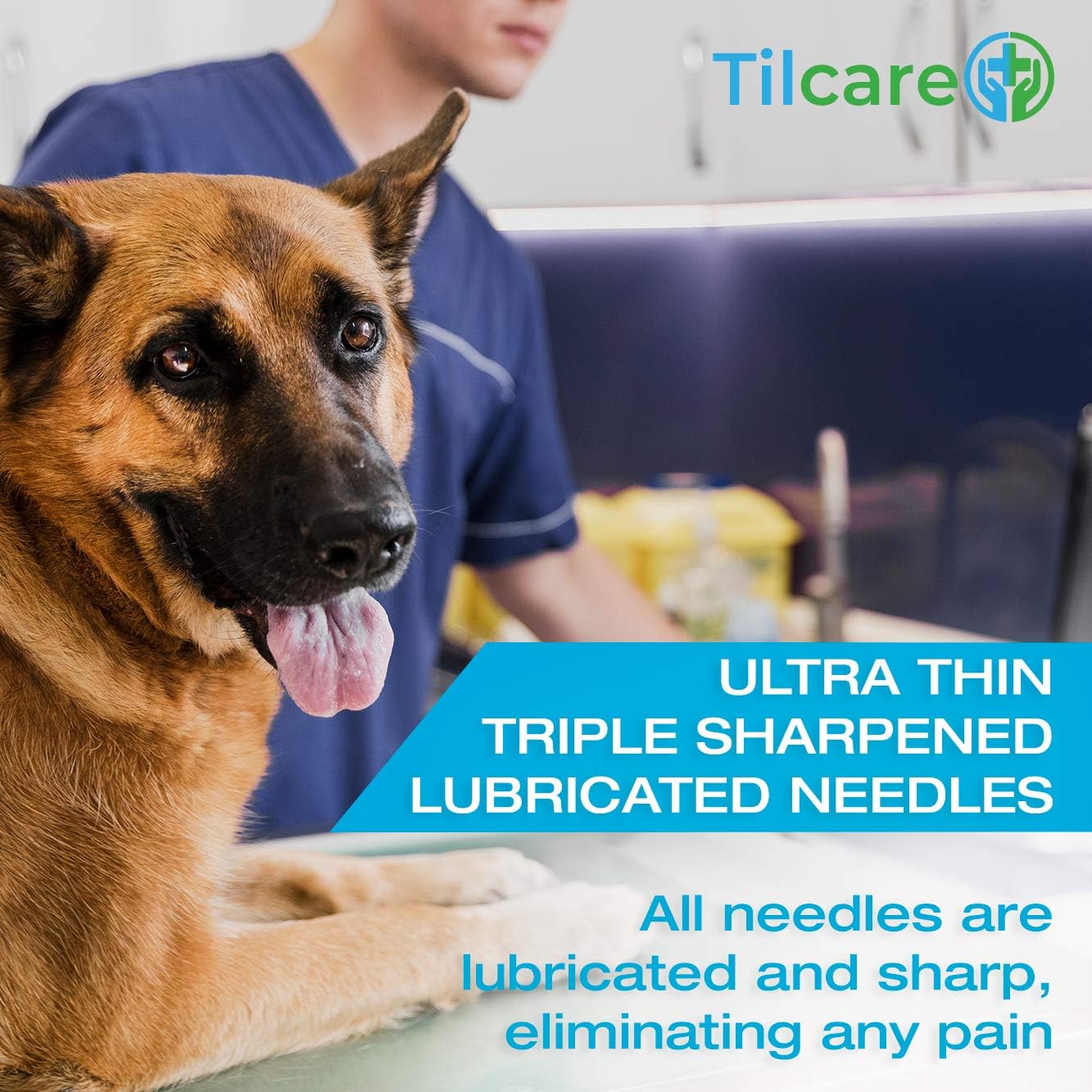 U40 Pet Insulin Syringes with Needle: 29 g 0.3 Cc 12.7 mm 1/2"- 100-Pack